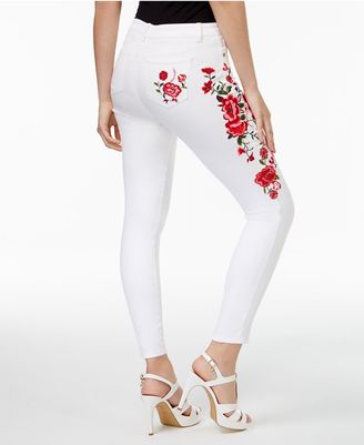 Thalia Sodi Embroidered Skinny Jeans, Created for Macy's