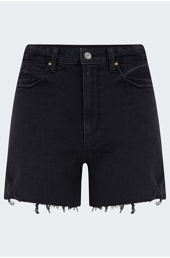 Paige Denim Paige Dani Denim Shorts in Raven ShopStyle