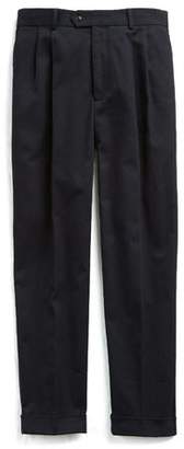 Todd Snyder Made in New York Italian Twill Double Pleated Pant in Navy