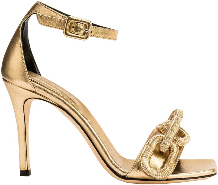 gold wrap around heels
