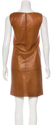 Fendi Leather Shift Dress