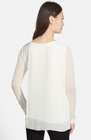 Thumbnail for your product : Elie Tahari 'Luca' Pleat Overlay Blouse