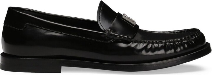DG-Appliqué Leather Sneakers
