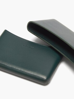 Lemaire Moulded Leather Cardholder - Dark Green