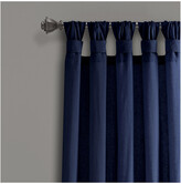 Thumbnail for your product : Triangle Home Fashion Burlap Knotted Tab Top Window Curtain Panels