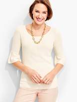 Thumbnail for your product : Talbots Flounce-Sleeve Sweater