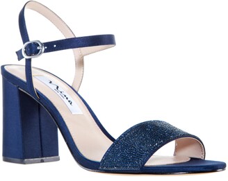 nina block heel wedding shoes