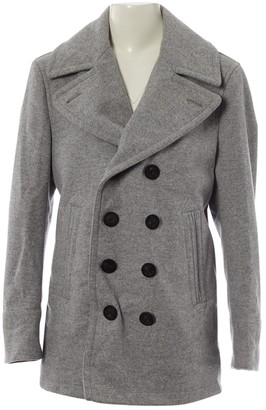 Burberry Grey Wool Coat for Women