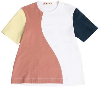 Marni Junior Cotton Jersey & Poplin T-shirt
