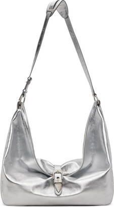 Marge Sherwood Khaki Small Zipper Bag in Metallic