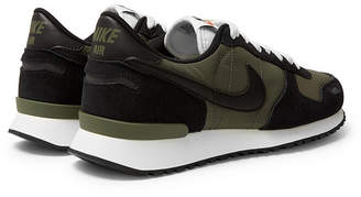 Nike Air Vortex Suede, Nylon And Mesh Sneakers - Green