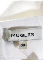 Thumbnail for your product : Thierry Mugler NWT White Silk Pleated Asymmetrical A Line High Waist Skirt Sz 38 $1455