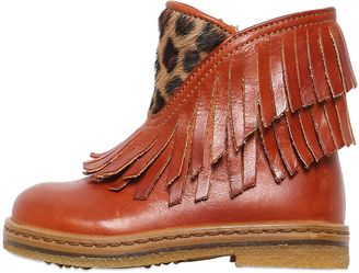 Ocra Fringed Leather Boots