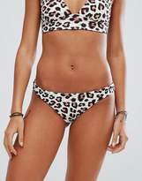 Thumbnail for your product : Billabong Reversible Leopard Print Bikini Bottom