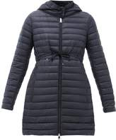 Thumbnail for your product : Moncler Barbel Drawstring-waist Padded Coat - Womens - Navy