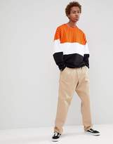 Thumbnail for your product : ASOS Design DESIGN oversized sweatshirt with colour block stripes