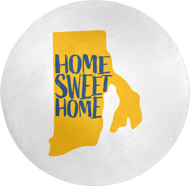East Urban Home Home Sweet Rhode Island Poly Chenille Rug
