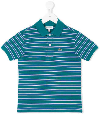 Lacoste Kids striped polo shirt
