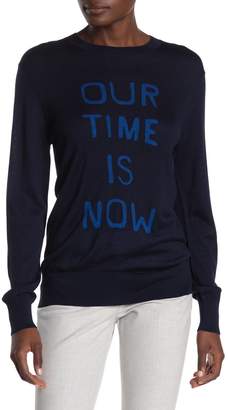 Theory Our Time Is Now Silk Blend Pullover