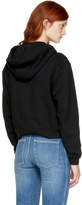 Thumbnail for your product : McQ Black Cropped Graveyard Bunny Hoodie
