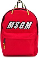 Thumbnail for your product : Msgm Kids Logo Print Backpack