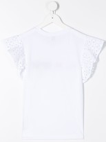 Thumbnail for your product : Karl Lagerfeld Paris TEEN graphic-print ruffled T-shirt