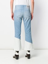 Thumbnail for your product : Each X Other Two-Tone Flared Jeans