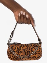 Thumbnail for your product : BY FAR mini Rachel leopard-print suede bag