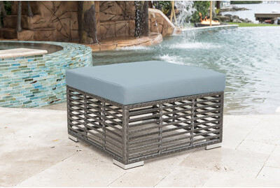 Panama Jack Outdoor Westerman Outdoor Ottoman with Cushion