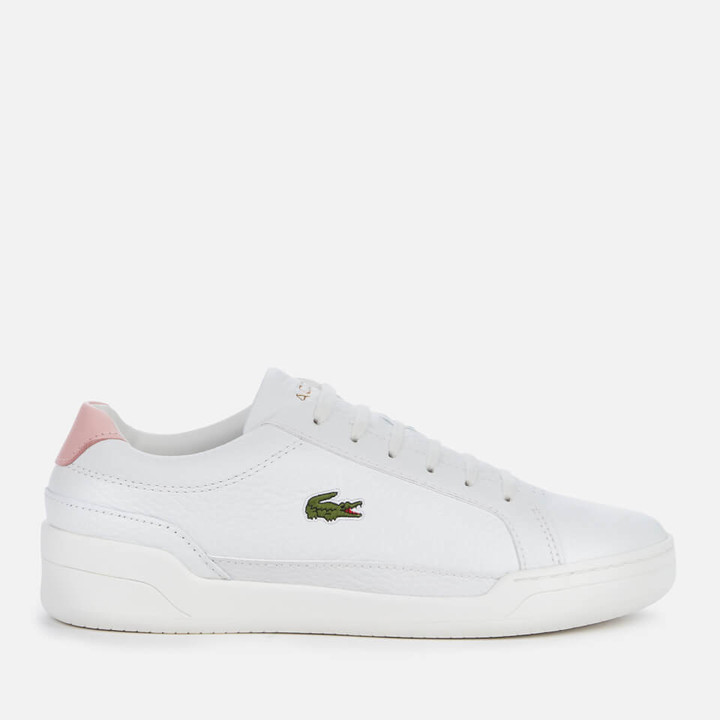 lacoste womens riberac leather trainers