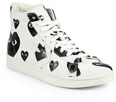 Thumbnail for your product : Comme des Garcons Play Canvas High-Top Sneakers