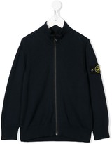Thumbnail for your product : Stone Island Junior Logo Patch Zipped Jacket