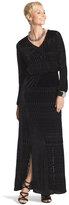 Thumbnail for your product : Chico's Velvet Burnout Black Maxi Dress
