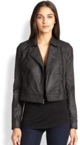 Thumbnail for your product : Paige Brooklyn Coated Denim Motorcycle Jacket