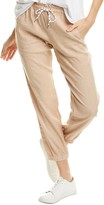 Thumbnail for your product : Monrow Bungee Cord Linen-Blend Paperbag Pant