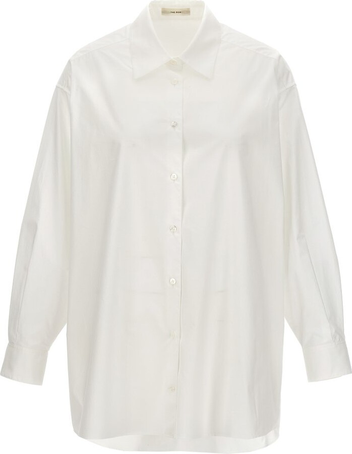The Row Luka Curved Hem Shirt