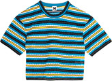 Thumbnail for your product : M Missoni Striped crochet-knit top