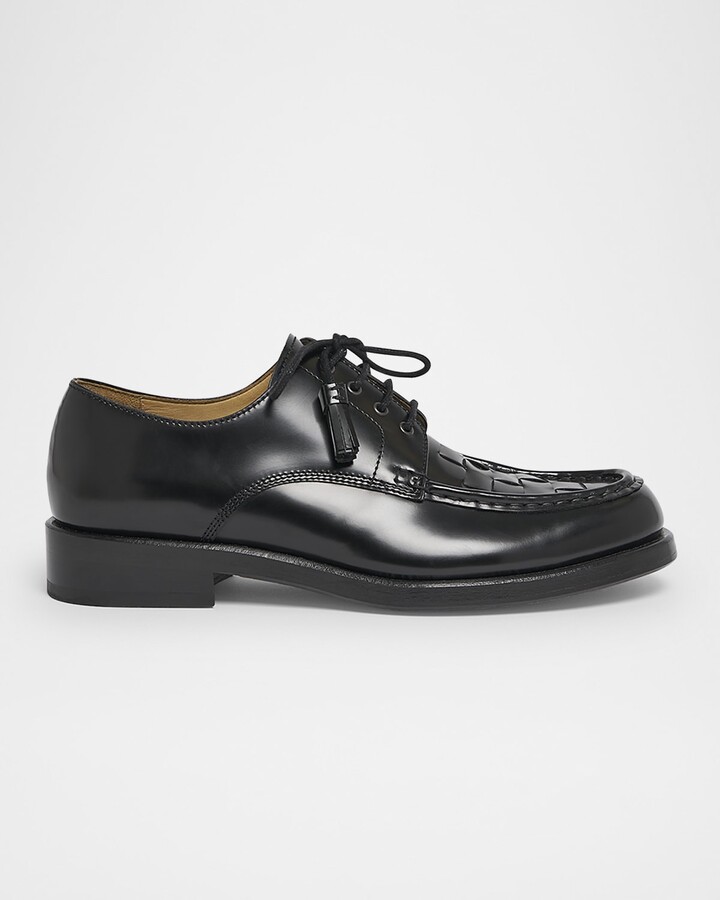 Jacquemus Men's Les Derbies Tressees Leather Derby Shoes
