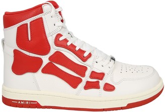 Amiri Sneakers Skel Top High Bianco/rosso