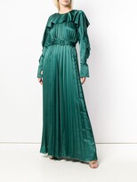 Thumbnail for your product : Self-Portrait Belted Pleated Jumpsuit