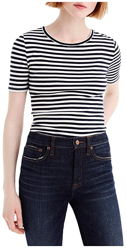 j crew striped tunic