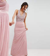 Thumbnail for your product : Maya Tall Sleeveless Sequin Bodice Maxi Dress With Cutout And Bow Back Detail