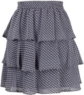 Thumbnail for your product : MICHAEL Michael Kors Floral Print Tiered Mini Skirt