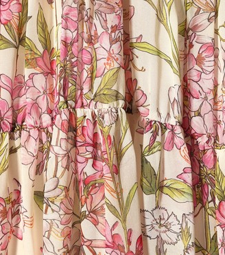 Giambattista Valli Tiered floral silk maxi dress