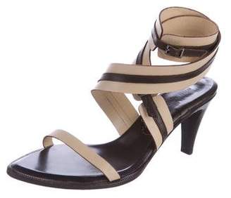 Barbara Bui Leather Crossover Sandals