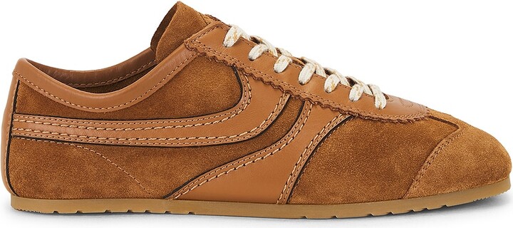Dries Van Noten Suede Sneaker in Tan