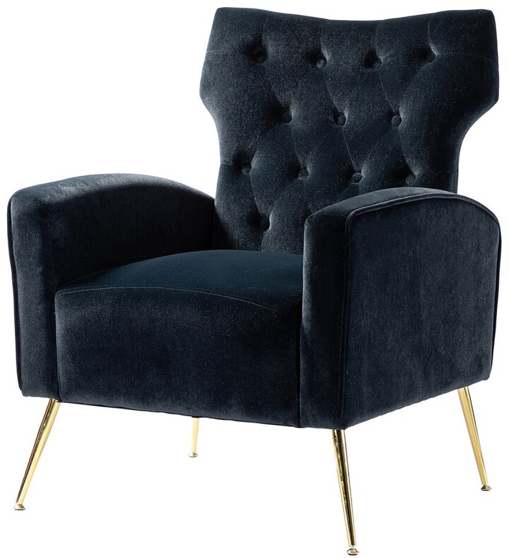 Home Design Abadiana Velvet Accent /Wingback Chair - ShopStyle