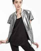 Thumbnail for your product : Lafayette 148 New York Jagger Stardust Glitter Suede Short-Sleeve Jacket