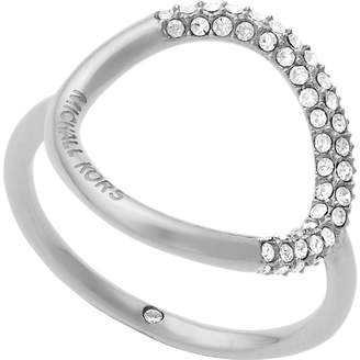 Michael Kors Brilliance silver-toned pavé ring