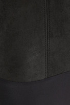 Thumbnail for your product : Maison Martin Margiela 7812 Maison Martin Margiela Suede and stretch-jersey bodysuit